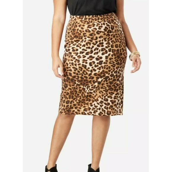 Roaman's Dresses & Skirts - NWOT Roaman's Pencil Skirt Animal Print Size 20 W